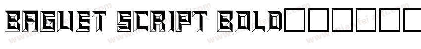 Baguet Script Bold字体转换
